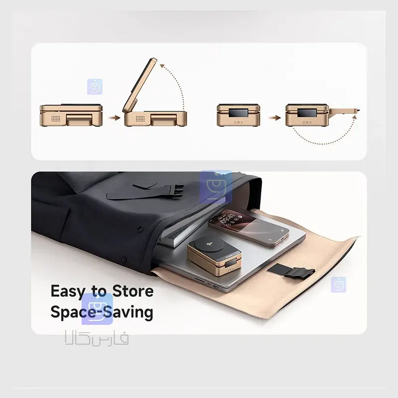 استند شارژر وایرلس 3 کاره 22 وات مک‌دودو CH-519 | فارس کالا