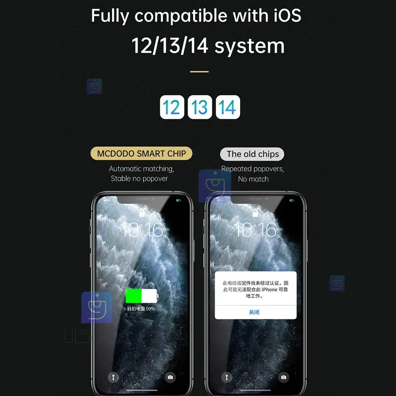 کابل شارژ و انتقال داده لایتنینگ مکدودو مدل MCDODO CA-7840 MCDODO CA 7840 Lightning Fast Charging Cable 5 کابل شارژ و انتقال داده لایتنینگ مکدودو CA-7840 | فارس کالا