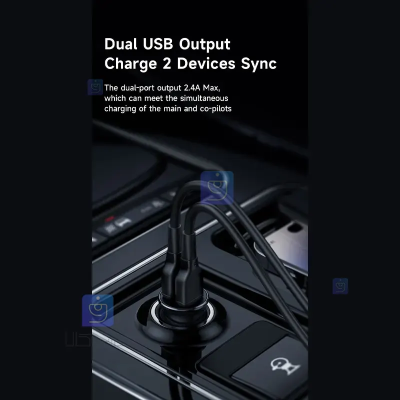 شارژر فندکی 2پورت 12وات مکدودو مدل MCDODO CC-6602 MCDODO CC 6602 2 Port 12W Cigarette Lighter Charger 1 شارژر فندکی 2 پورت 12 وات مکدودو MCDODO CC-6602 | فارس کالا