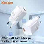 شارژر آداپتور دیواری مینی 30 وات مک‌دودو مدل MCDODO CH-008