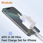 شارژر آداپتور دیواری مینی 30 وات مک‌دودو مدل MCDODO CH-008