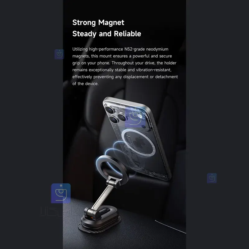 هولدر و نگهدارنده مگنتی تاشو موبایل مکدودو مدل MCDODO CM-6240 MCDODO CM 6240 Folding Magnetic Mobile Phone Holder 2 3 هولدر مگنتی تاشو موبایل مکدودو MCDODO CM-6240 | فارس کالا