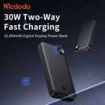 پاوربانک 30 وات 10000mAh مک‌دودو مدل MCDODO MC-3850 بهمراه کابل شارژ