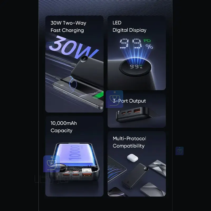 پاوربانک 30 وات 10000mAhمک‌دودو MC-3850 | فارس کالا