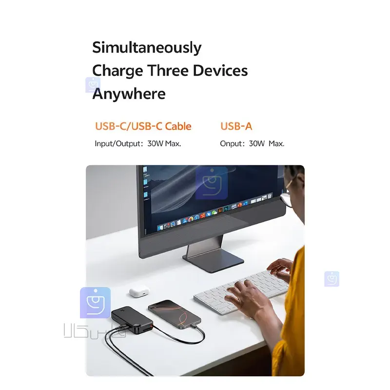 پاوربانک 30 وات 10000mAh مک‌دودو مدل MC-3870 | فارس کالا