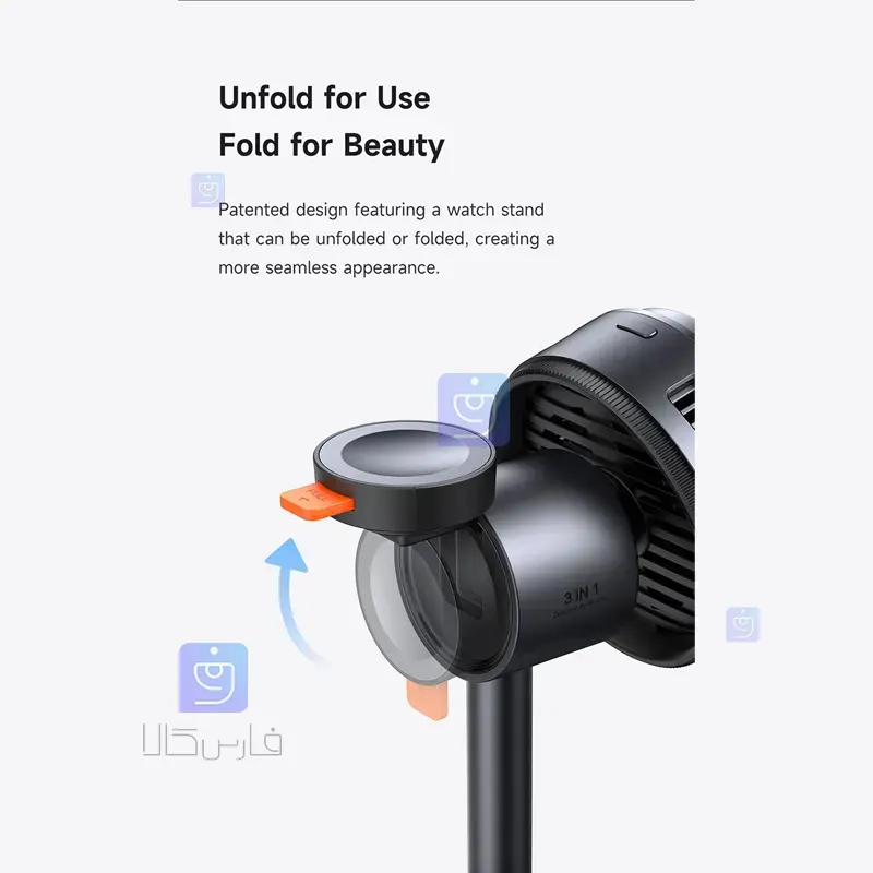 استند شارژر وایرلس و فن خنک کننده 3کاره 25وات مکدودو MCDODO CH-6170 Wireless Charger Stand Cooling Fan MCDODO CH 6170 10 استند شارژر وایرلس 3کاره 25 وات مکدودو CH-6170 | فارس کالا