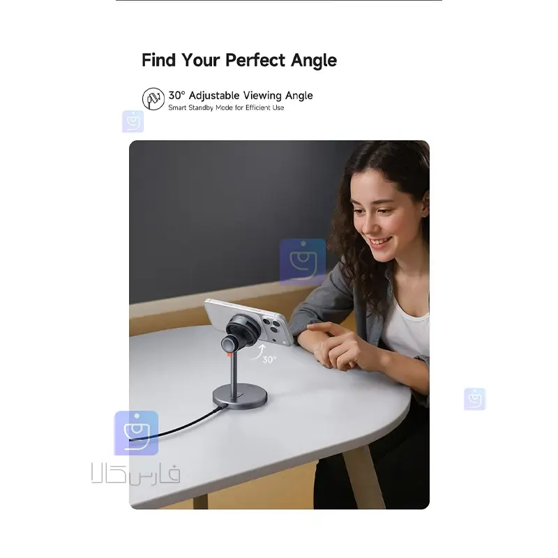 استند شارژر وایرلس و فن خنک کننده 3کاره 25وات مکدودو MCDODO CH-6170 Wireless Charger Stand Cooling Fan MCDODO CH 6170 3 استند شارژر وایرلس 3کاره 25 وات مکدودو CH-6170 | فارس کالا