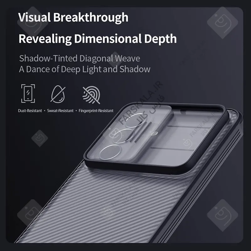 قاب دودی ضد ضربه نیلکین CamShield Pro Clear سامسونگ A37 nillkin camshield pro clear version case samsung galaxy a37 14 قاب دودی ضد ضربه نیلکین CamShield Pro Clear سامسونگ A37