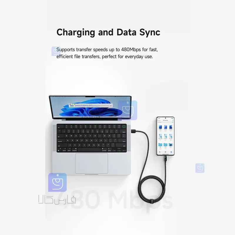 کابل USB به تایپ سی 6 آمپر مکدودو مدل CA-4520 | فارس کالا