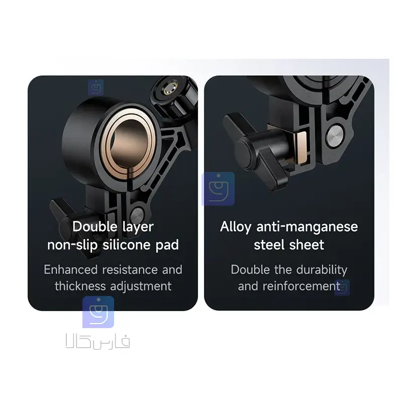 هولدر و پایه نگهدارنده موبایل مکدودو مدل MCDODO CM-5240 MCDODO CM 5240 Mobile Phone Holder and Stand 1 11 هولدر موبایل موتور و دوچرخه مکدودو CM-5240 | فارس کالا