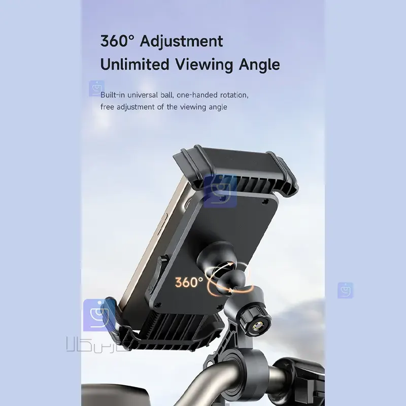 هولدر و پایه نگهدارنده موبایل مکدودو مدل MCDODO CM-5240 MCDODO CM 5240 Mobile Phone Holder and Stand 1 16 هولدر موبایل موتور و دوچرخه مکدودو CM-5240 | فارس کالا