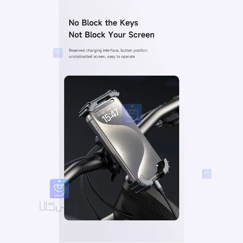 هولدر و پایه نگهدارنده موبایل مکدودو مدل MCDODO CM-5240 MCDODO CM 5240 Mobile Phone Holder and Stand 1 2 هولدر موبایل موتور و دوچرخه مکدودو CM-5240 | فارس کالا