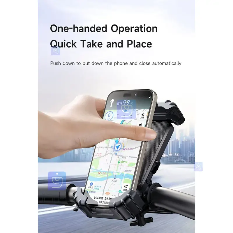 هولدر و پایه نگهدارنده موبایل مکدودو مدل MCDODO CM-5240 MCDODO CM 5240 Mobile Phone Holder and Stand 1 4 هولدر موبایل موتور و دوچرخه مکدودو CM-5240 | فارس کالا