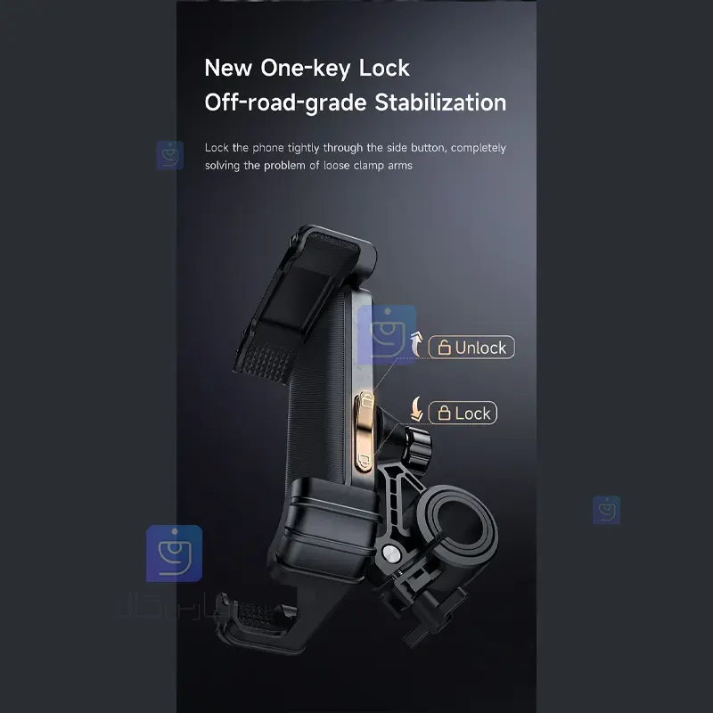 هولدر و پایه نگهدارنده موبایل مکدودو مدل MCDODO CM-5240 MCDODO CM 5240 Mobile Phone Holder and Stand 1 7 هولدر موبایل موتور و دوچرخه مکدودو CM-5240 | فارس کالا