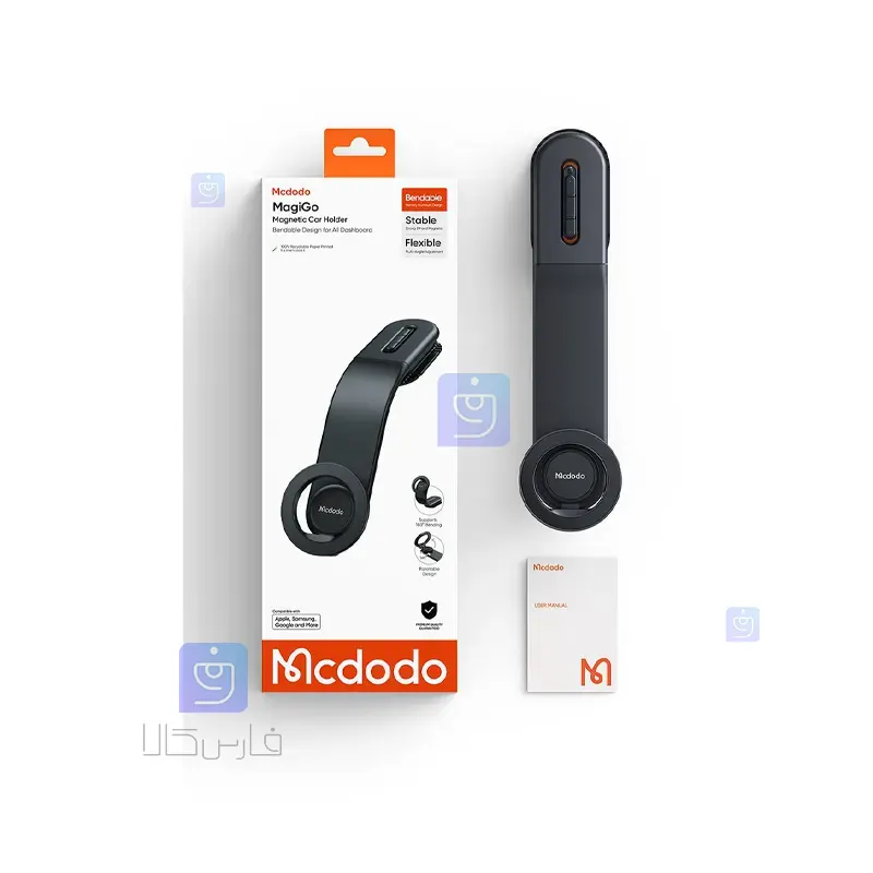هولدر و نگهدارنده مگنتی خم شونده موبایل مکدودو مدل MCDODO CM-6270 MCDODO CM 6270 Magnetic Mobile Phone Holder 1 6 هولدر مگنتی خمشونده مکدودو مدل MCDODO CM-6270 | فارس کالا