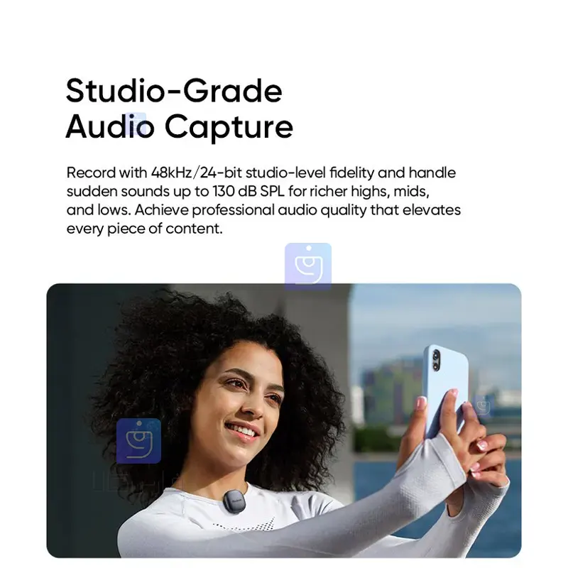 میکروفون وایرلس مکدودو مدل MCDODO MP-5450 MCDODO MP 5450 Wireless Microphone 2 4 میکروفون وایرلس مکدودو MP-5450 با حذف نویز AI | فارس کالا