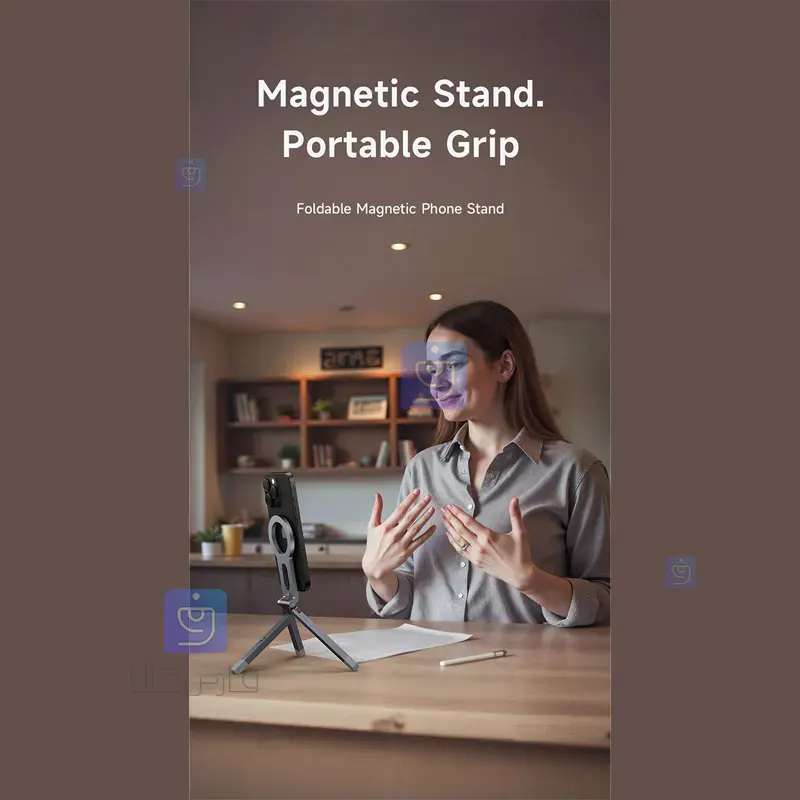 هولدر نگهدارنده مگنتی و سه پایه موبایل چند کاره مکدودو مدل MCDODO TB-6210 MCDODO TB 6210 Magnetic Holder and Mobile Tripod 21 هولدر نگهدارنده مگنتی موبایل مکدودو TB-6210 | فارس کالا