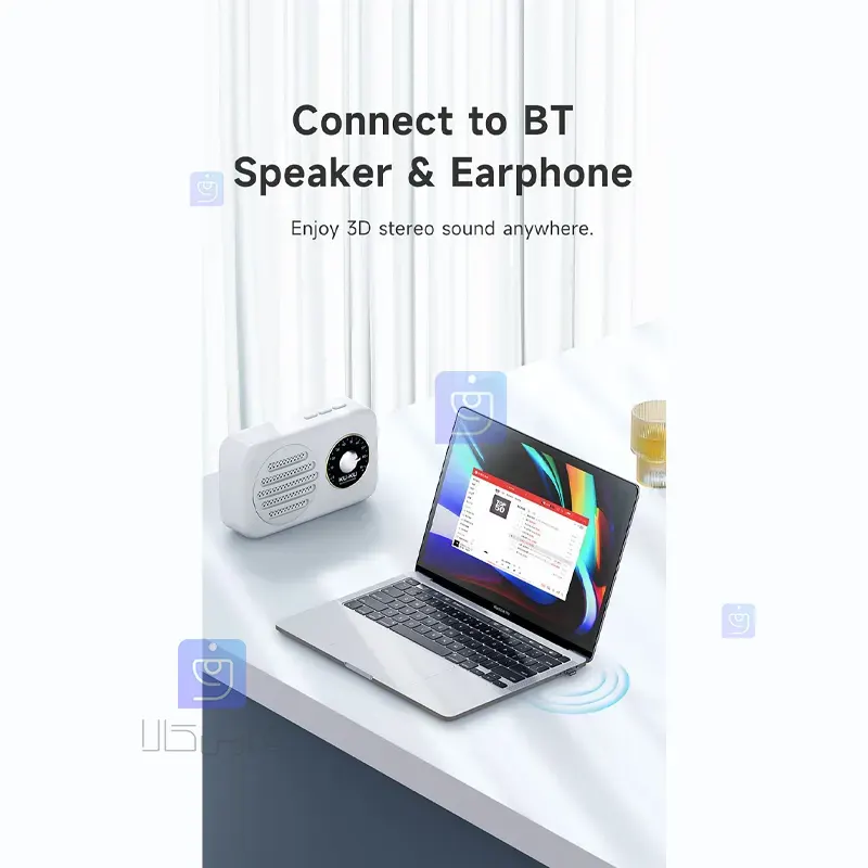 تبدیل دانگل بلوتوث USB مکدودو مدل MCDODO OT-1580 McDoDo OT 1580 USB Bluetooth Dongle Converter 1 9 دانگل بلوتوث USB مکدودو OT-1580 | بلوتوث 5.1 | فارس کالا