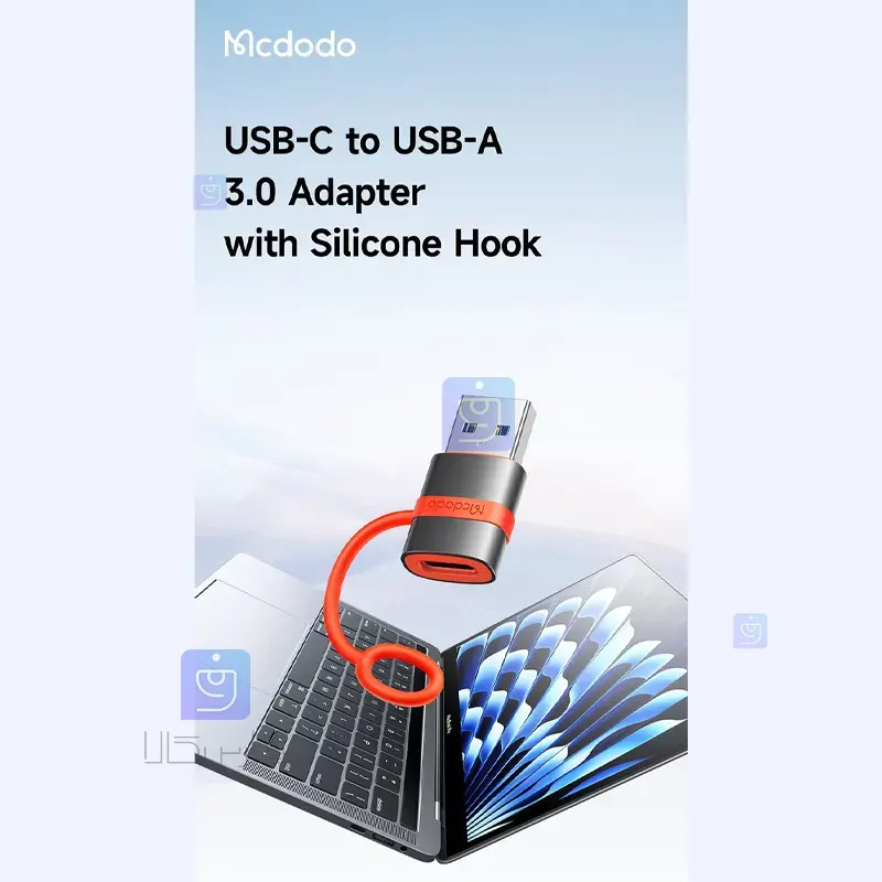 تبدیل تایپ سی به 3.0 USB-A مکدودو مدل MCDODO OT-3800 Type C to 3.0 USB A Converter MCDODO OT 3800 2 5 تبدیل USB-C به USB-A 3.0 مکدودو مدل OT-3800 | فارس کالا