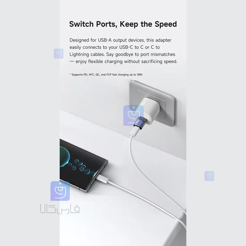 تبدیل تایپ سی به USB-A مکدودو مدل MCDODO OT-7580 Type C to USB A converter MCDODO OT 7580 1 3 تبدیل USB-C به USB-A 3.0 مکدودو مدل OT-7580 | فارس کالا