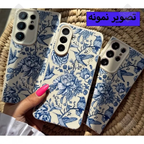 قاب فانتزی شکوفه های آبی گوشی آیفون 13