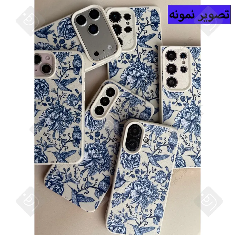 قاب فانتزی شکوفه های آبی گوشی سامسونگ A35 blue blossom case for samsung galaxy a35 1 قاب فانتزی شکوفه های آبی گوشی سامسونگ A35