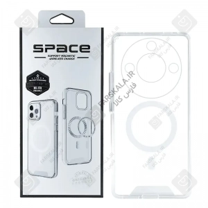 قاب مگنتی محافظ لنز دار پشت کریستالی آنر X9c Smart برند Space Collection