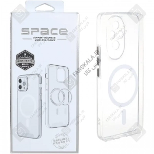 قاب مگنتی محافظ لنز دار پشت کریستالی آنر 200 برند Space Collection