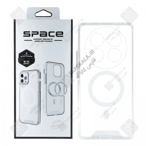 قاب مگنتی محافظ لنز دار پشت کریستالی آنر X9c برند Space Collection