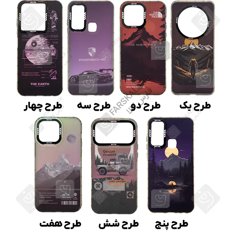 قاب طرحدار هلوگرامی SECTOR گوشی سامسونگ A20 sector patterned holographic case for samsung galaxy a20 2 قاب طرحدار هلوگرامی SECTOR گوشی سامسونگ A20