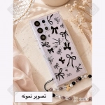 قاب فانتزی پاپیون مشکی با آویز گوشی سامسونگ S23 Ultra
