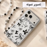 قاب فانتزی پاپیون مشکی با آویز گوشی سامسونگ S23 Ultra
