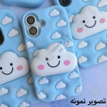 قاب سیلیکونی طرح ابر آبی پاپ سوکتی گوشی سامسونگ M07